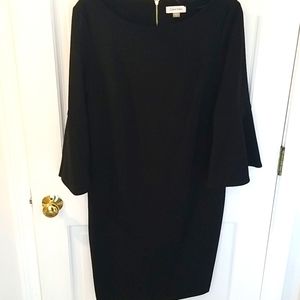 Calvin Klein LBD with bell sleeves